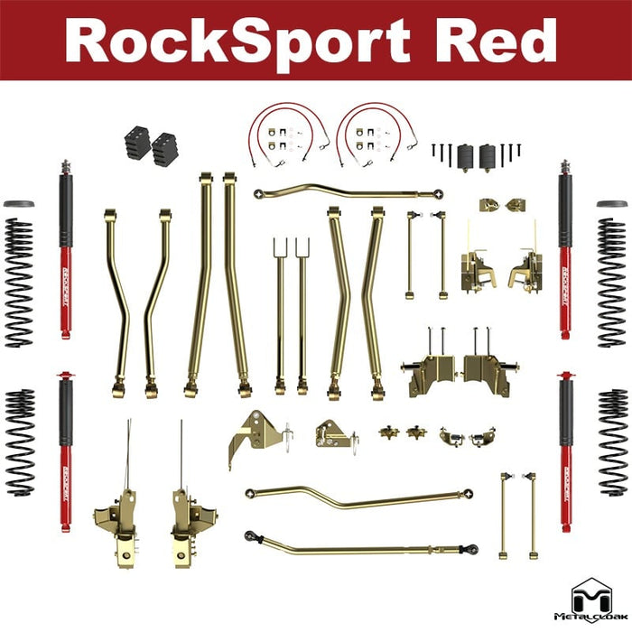 Jeep JK Wrangler 4.5" 4-Link, Bolt-On Long Arm Suspension & Lift Kit - 4 Door Unlimited