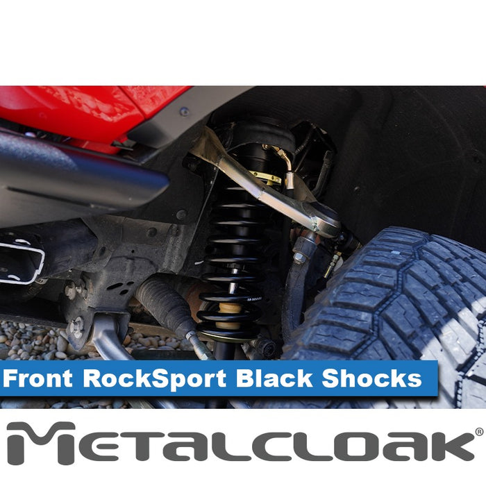 Bronco 6G 2.5"- 4" Game-Changer Suspension & Lift Kit, Durotrak A-Arms, RockSport BLACK Edition