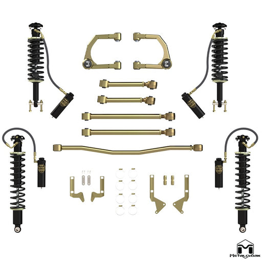 Bronco 6G 2.5"- 4" Game-Changer Suspension & Lift Kit, Durotrak A-Arms, RockSport BLACK Edition