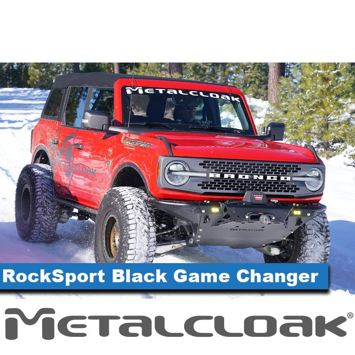 Bronco 6G 2.5"- 4" Game-Changer Suspension & Lift Kit, Billet A-Arm, RockSport Black Edition