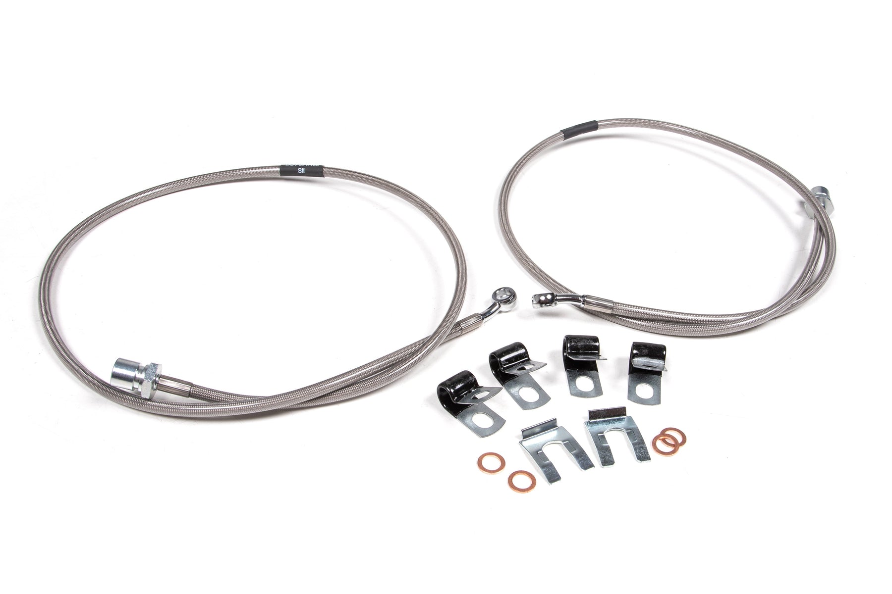 Front Brake Line Set | Stainless Steel | Fits 4-8 Inch Lift | Ram 2500 (14-26) and 3500 (13-27) 4WD