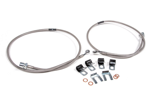 Front Brake Line Set | Stainless Steel | Fits 4-8 Inch Lift | Ram 2500 (14-26) and 3500 (13-27) 4WD
