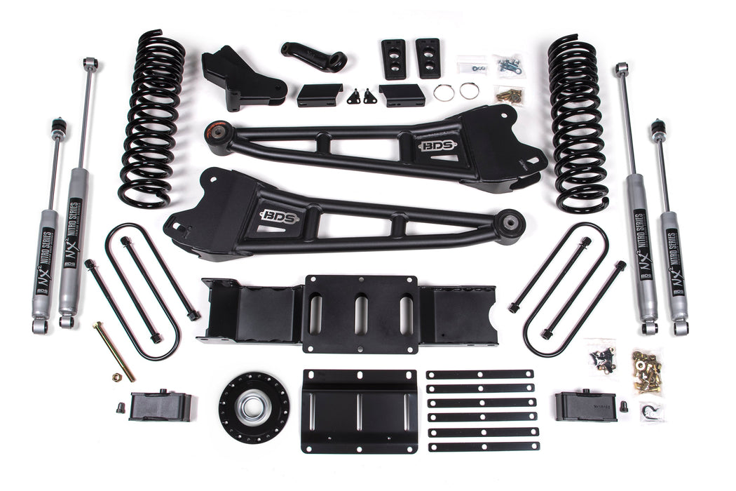 4 Inch Lift Kit w/ Radius Arm | Extended Travel | Ram 3500 (25-27) 4WD | Gas