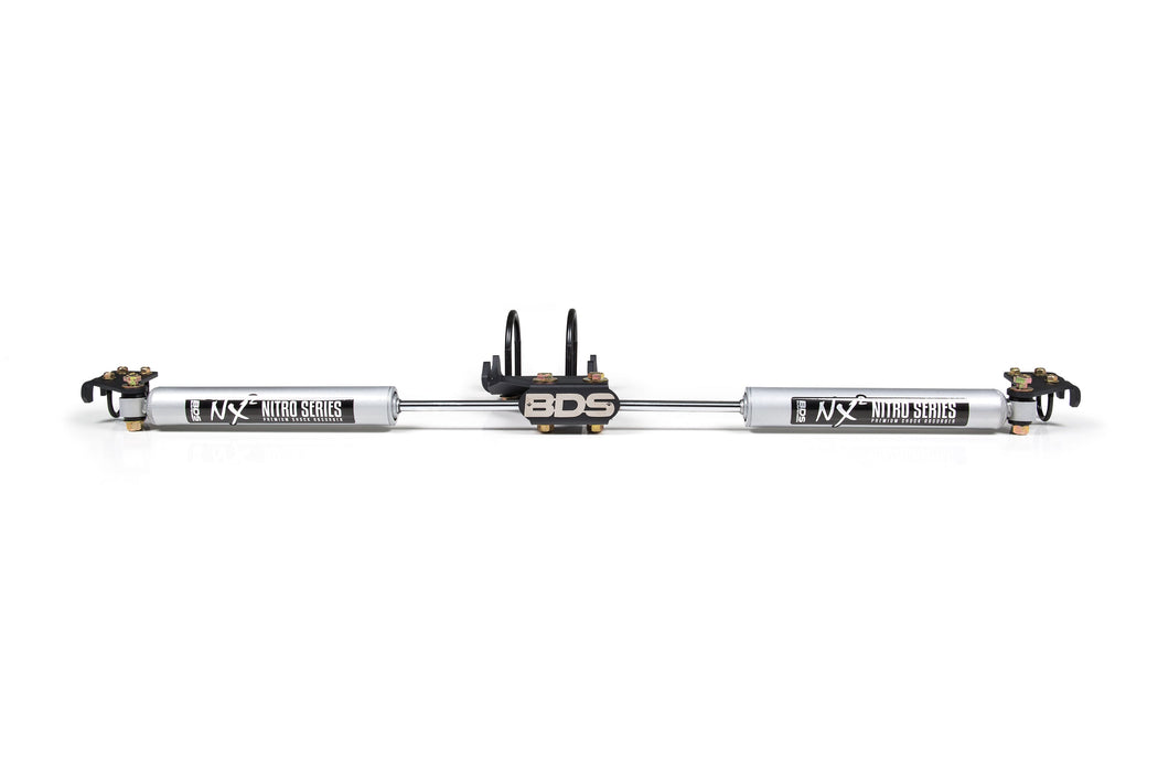 Dual Steering Stabilizer Kit w/ NX2 Shocks | Fits 2.5-9 Inch Lift | Ford F250/F350 Super Duty (05-27) 4WD