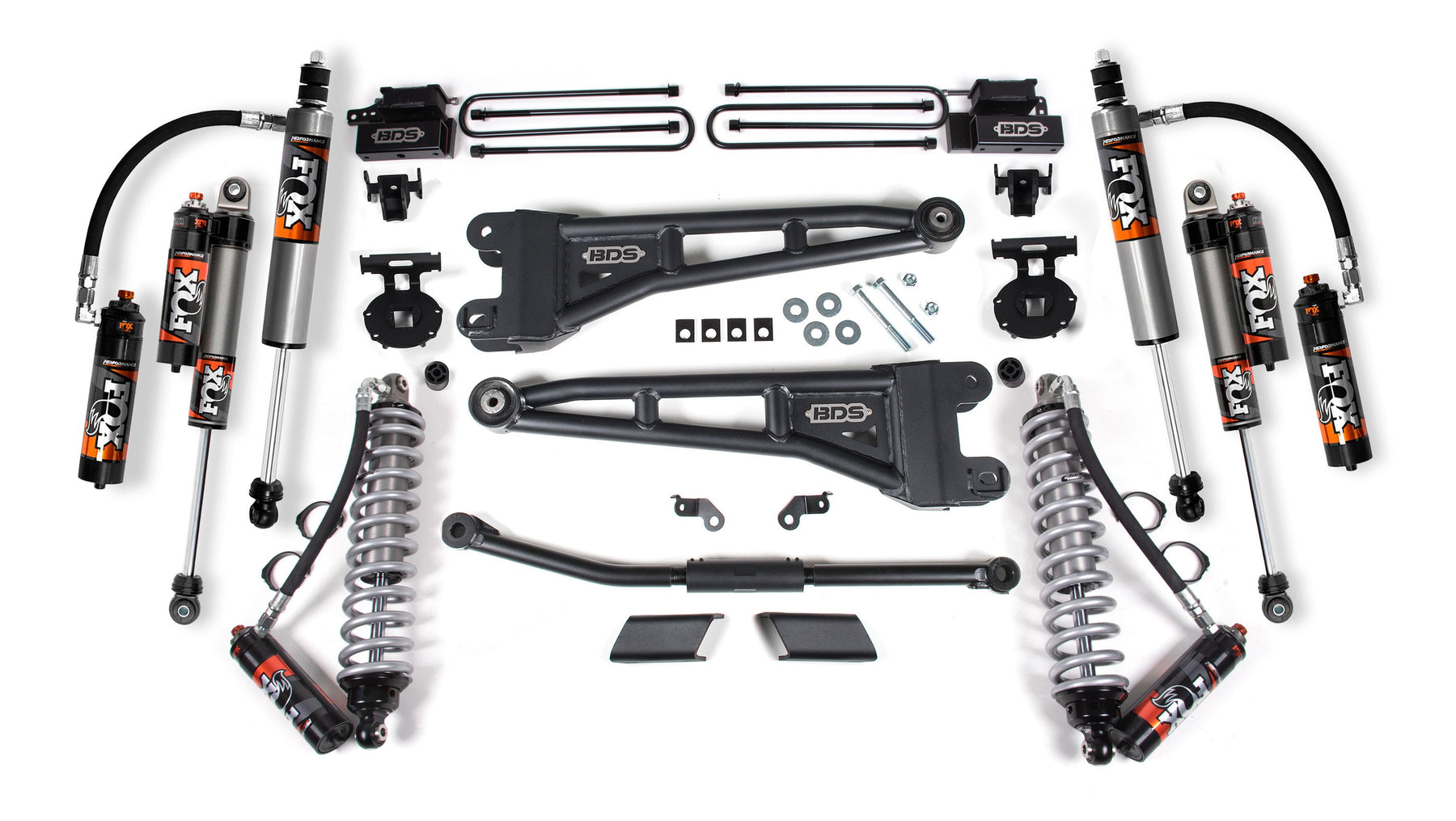 2.5 Inch Lift Kit W/ Radius Arm | FOX 2.5 Performance Elite Coil over Conversion | Ford F450 Super Duty (23-27) 4WD