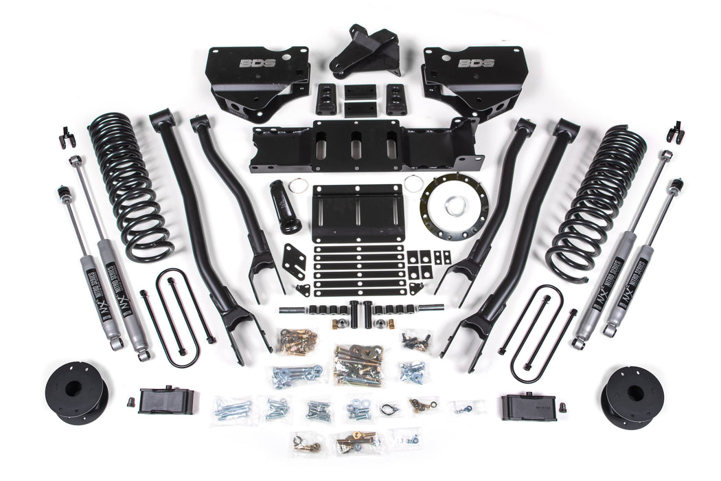 4 Inch Lift Kit w/ 4-Link | Ram 3500 w/ Rear Air Ride (19-24) 4WD | Diesel