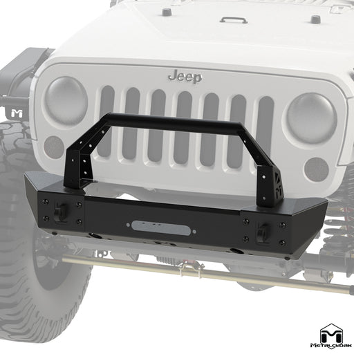 JK Wrangler Frame-Built Front Bumper #1204 – 46" Crawler Caps & Bull Bar