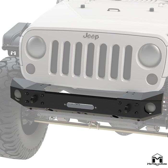 JK Wrangler Frame-Built Front Bumper #1500 – 49" Light Caps