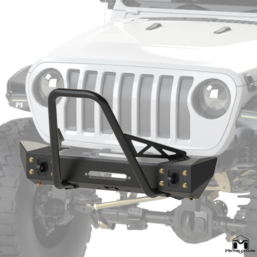 JL Wrangler / JT Gladiator Frame-Built Front Bumper #2202 – 46" Crawler Caps & Mid Stinger