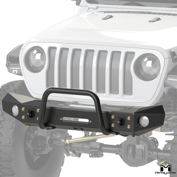 JL Wrangler / JT Gladiator Frame-Built Front Bumper #2401 – 56" Light Caps & Winch Guard