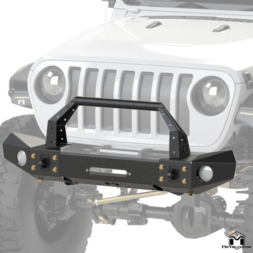 JL Wrangler / JT Gladiator Frame-Built Front Bumper #2404 – 56" Light Caps & Bull Bar