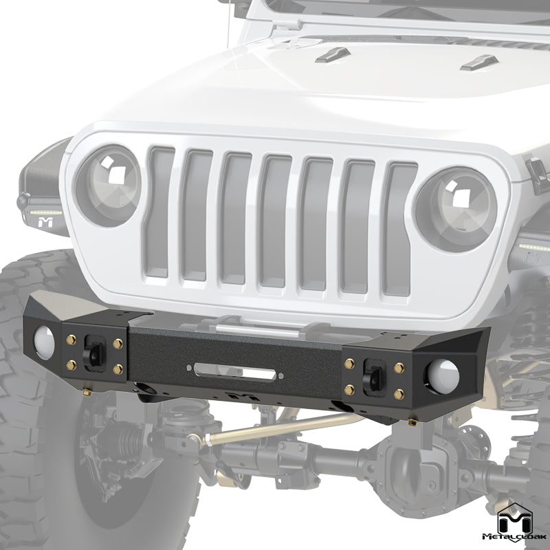 JL Wrangler / JT Gladiator Frame-Built Front Bumper #2500 – 49" Light Caps