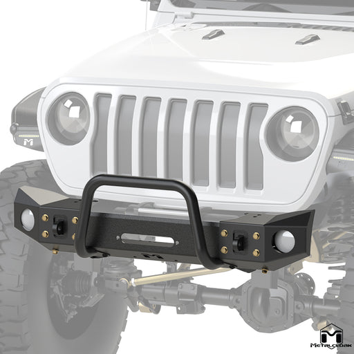 JL Wrangler / JT Gladiator Frame-Built Front Bumper #2501 – 49" Light Caps & Winch Guard