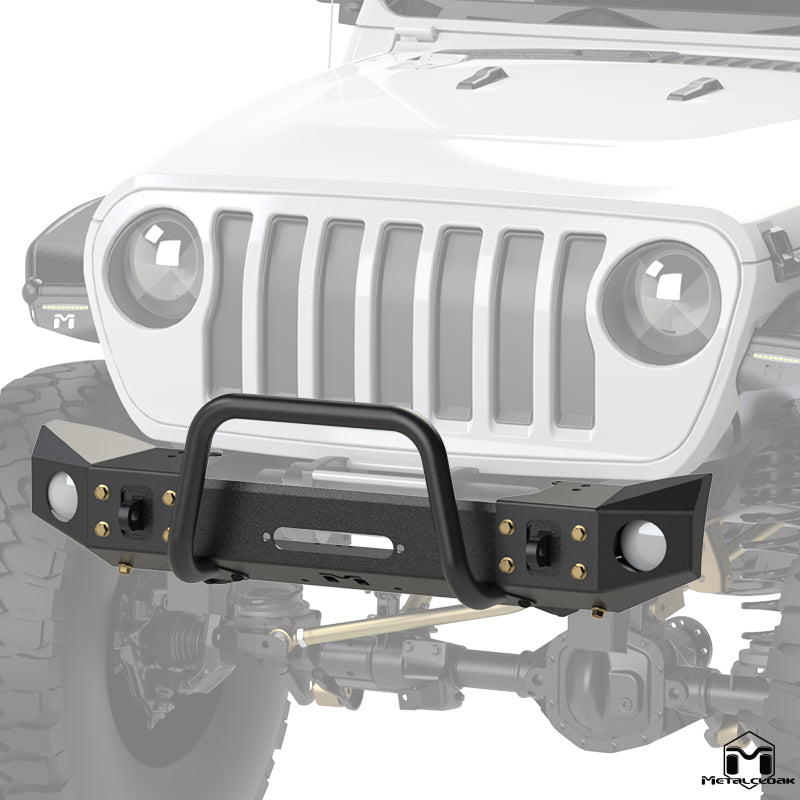 JL Wrangler / JT Gladiator Frame-Built Front Bumper #2501 – 49" Light Caps & Winch Guard