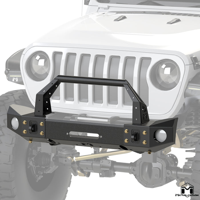 JL Wrangler / JT Gladiator Frame-Built Front Bumper #2504 – 49" Light Caps & Bull Bar