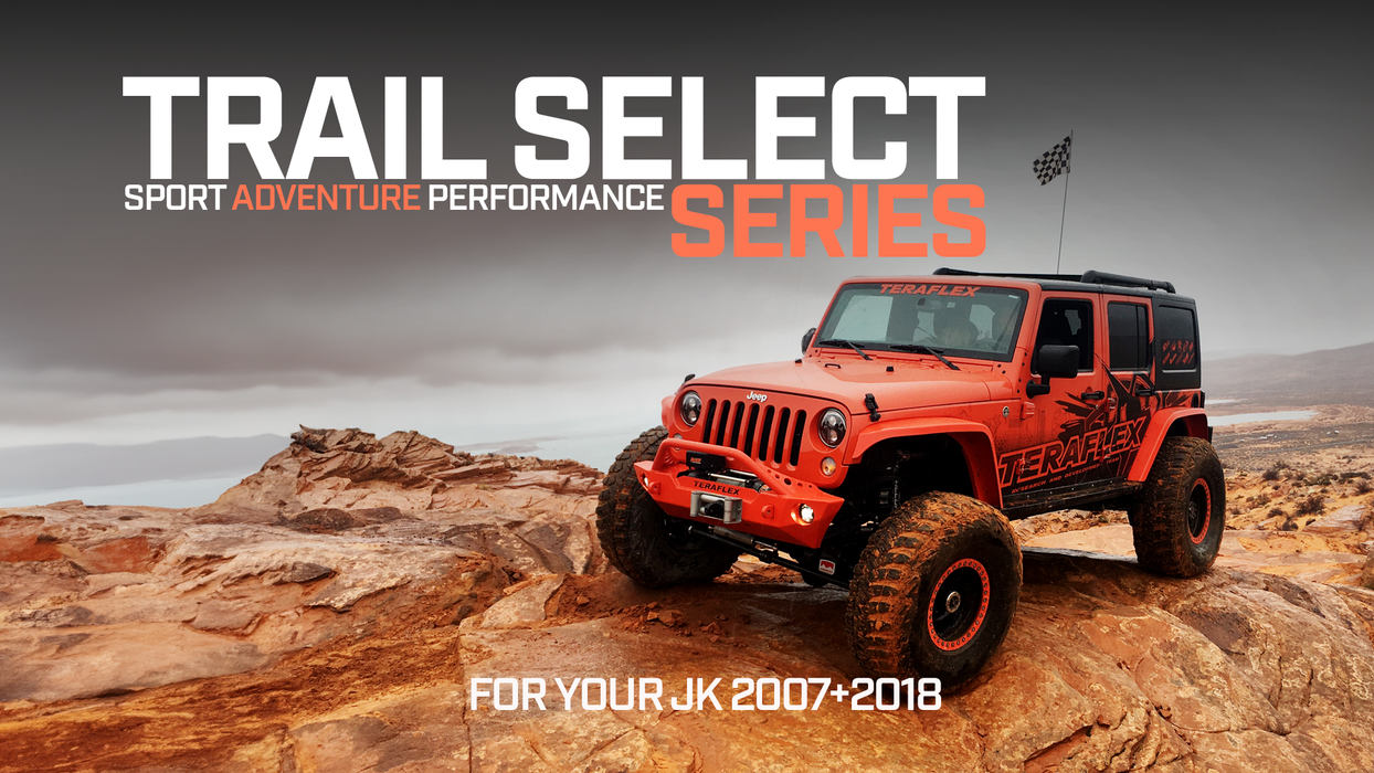 TeraFlex 1343000 3" Trail Select Performance Kit with Falcon 3.3 Shocks, Jeep Wrangler JK