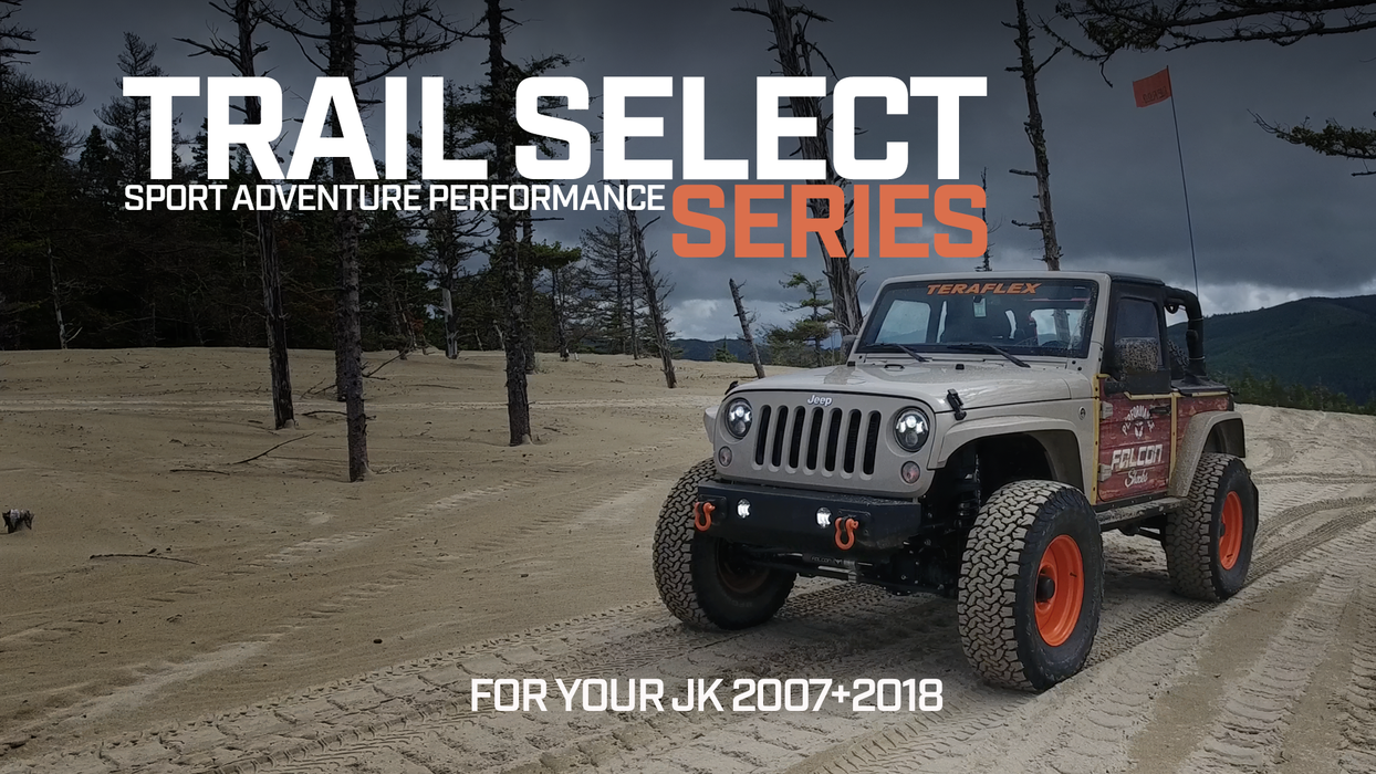 TeraFlex 1341000 2.5" Trail Select Sport Kit with Falcon 1.1 Shocks, Jeep Wrangler JK