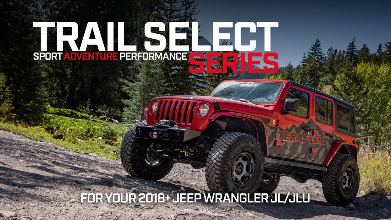 TeraFlex 1542000 2.5" Trail Select Adventure Kit with Falcon 2.1 Shocks, Jeep Wrangler JL