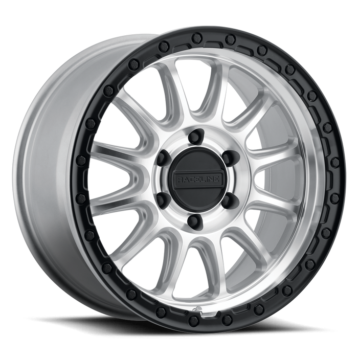 Raceline 960MB Alpha Wheel - Machined - Black Ring