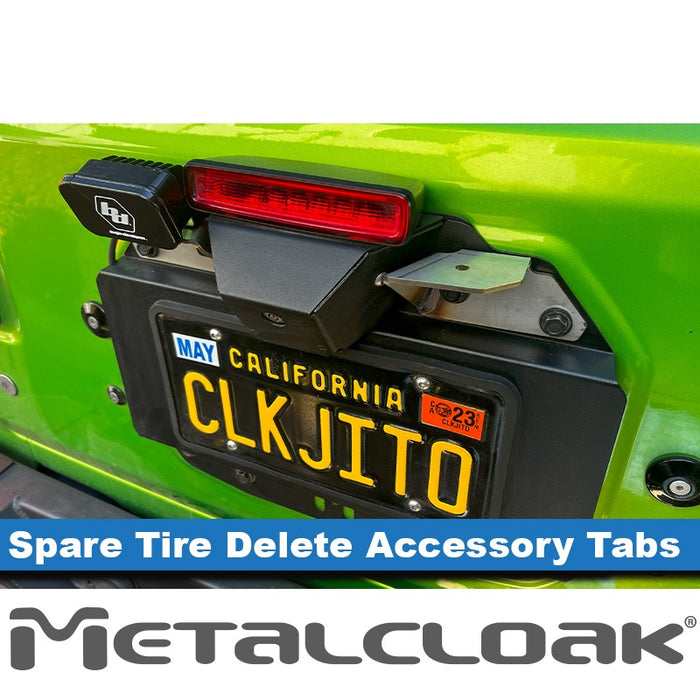 JL Wrangler Spare Tire Delete Flag/Antenna Tabs