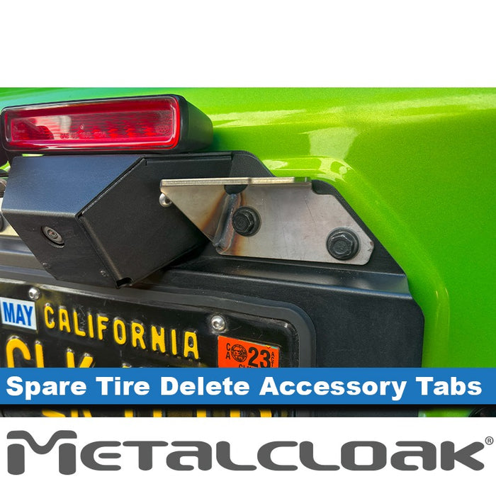 JL Wrangler Spare Tire Delete Flag/Antenna Tabs