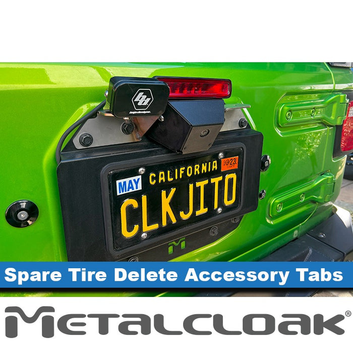 JL Wrangler Spare Tire Delete Flag/Antenna Tabs