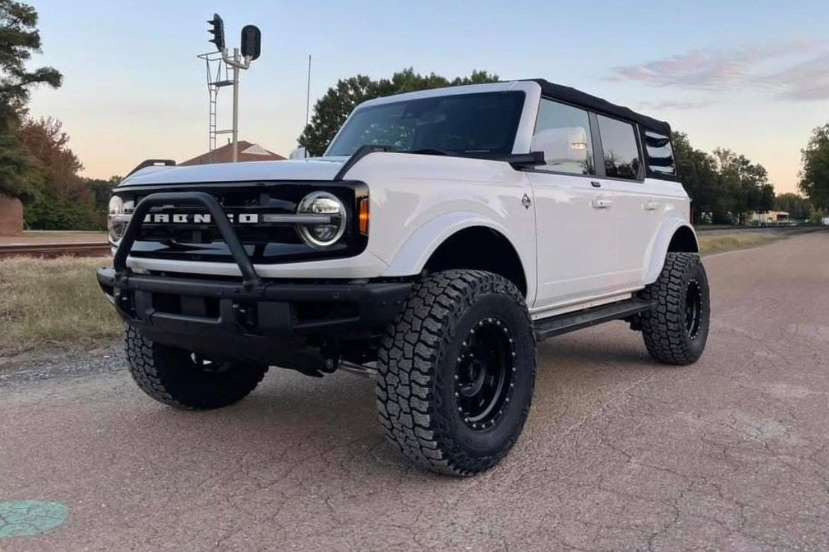 White 6th gen Ford Bronco 4-door