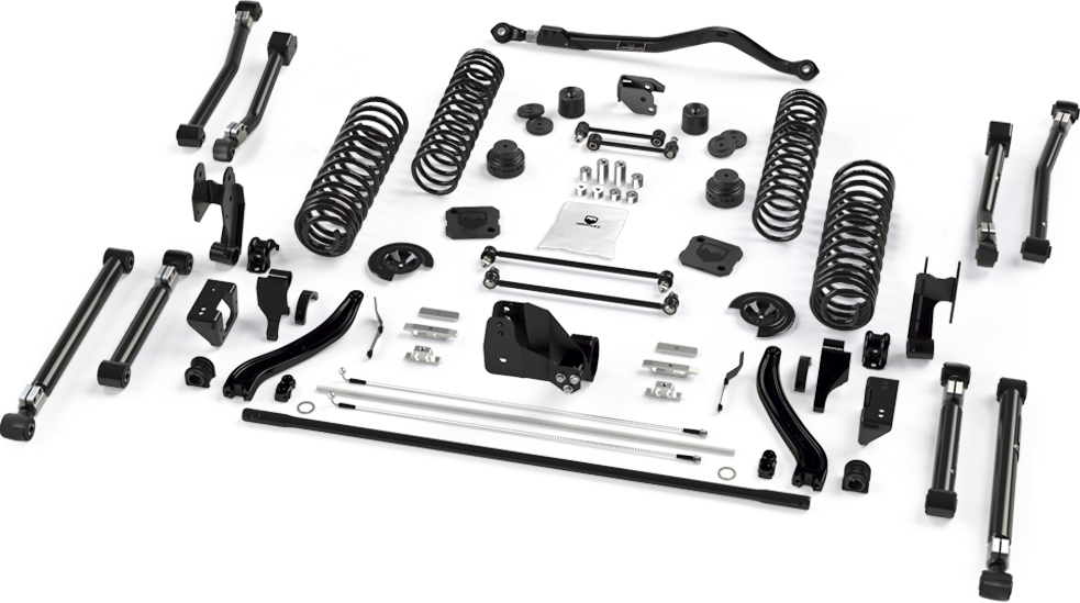 JT: TeraFlex 2.5" Alpine RT2 Short Arm Suspension System – No Shocks