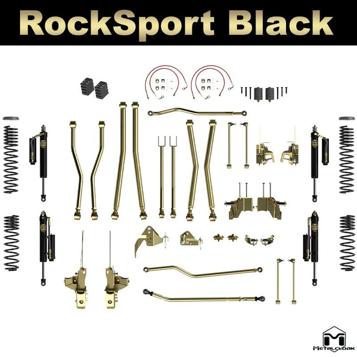Jeep JK Wrangler 4.5" 4-Link, Bolt-On Long Arm Suspension & Lift Kit - 4 Door Unlimited